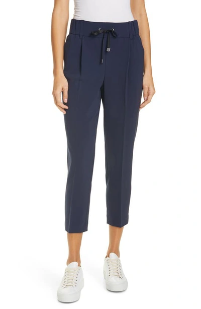 Shop Atm Anthony Thomas Melillo Micro Twill Pull On Pants In Midnight
