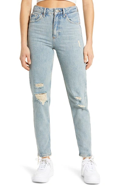 Shop Bdg Urban Outfitters Straight Leg Mom Jeans In Destroyed
