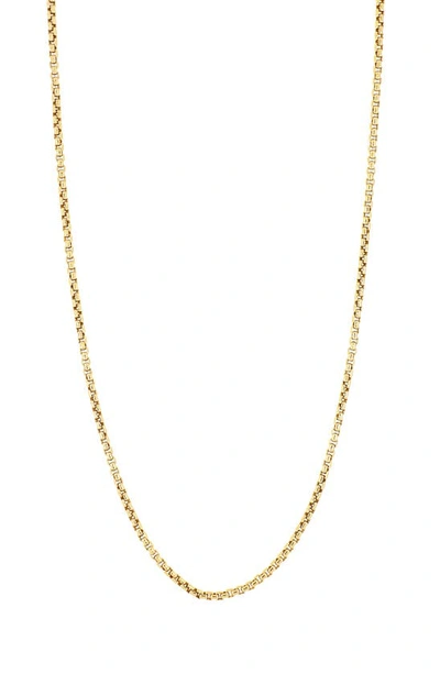 Shop Bony Levy 14k Gold Box Chain Necklace In Yellow Gold