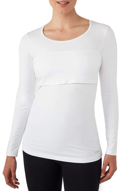 Shop Modern Eternity Maternity/nursing Tee In White