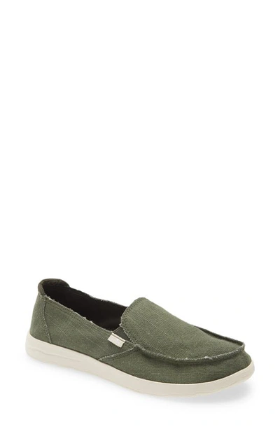 Shop Sanuk Donna Lite Tx Slip-on Sneaker In Olive