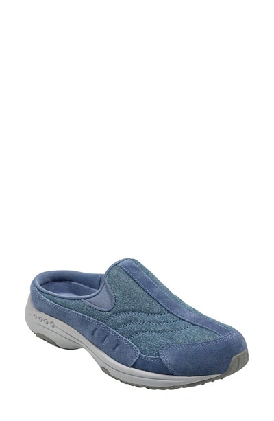 Shop Easy Spirit Traveltime Slip-on Sneaker In Blue Suede