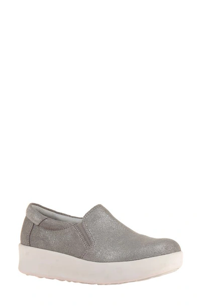 Shop Otbt Camile Sneaker In Grey Silver Suede
