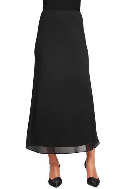 Shop Alex Evenings Georgette A-line Skirt In Black