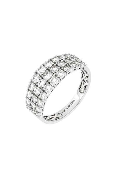Shop Bony Levy Rita Tapered Diamond Ring In White Gold