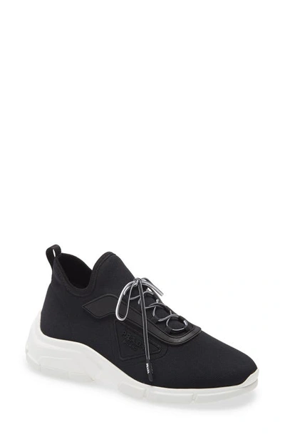 Shop Prada Updated Xy Lace-up Sneaker In Black