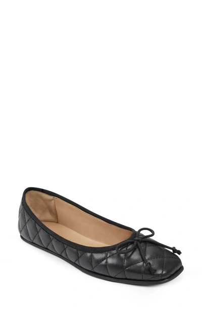 Shop Aerosoles Catalina Flat In Black Quilted