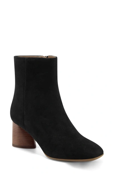 Shop Aerosoles Myla Bootie In Black Suede