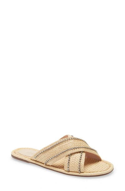 Shop Schutz Carlotta Slide Sandal In Palha Natural