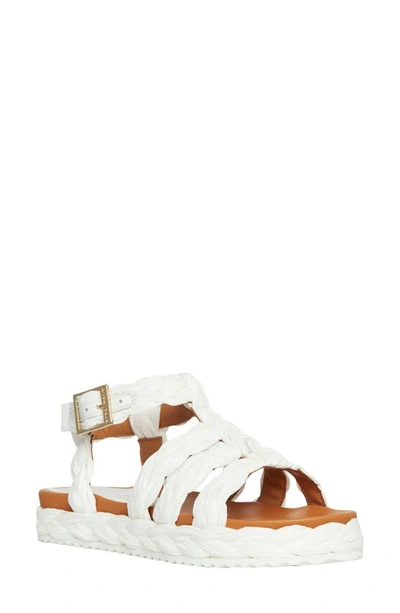 Shop Andre Assous Maddie Flatform Sandal In White