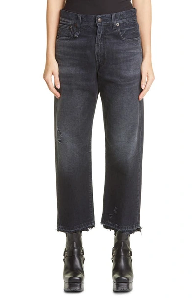 Shop R13 Distressed Boyfriend Jeans In Jake Black