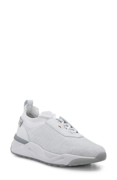 Shop Santoni Arenite Sneaker In White Sparkle