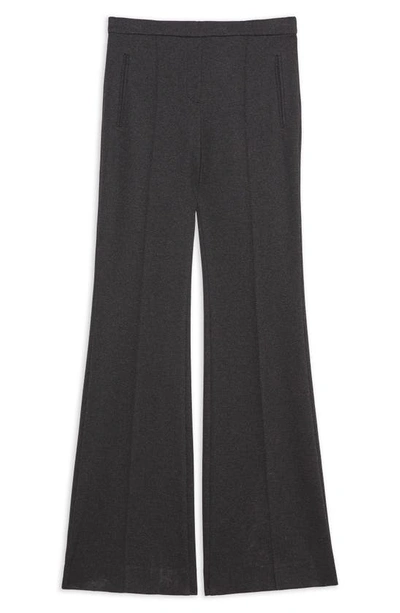 Shop Theory Demitria Pull-on Wide Leg Tweed Pants In Grey Multi