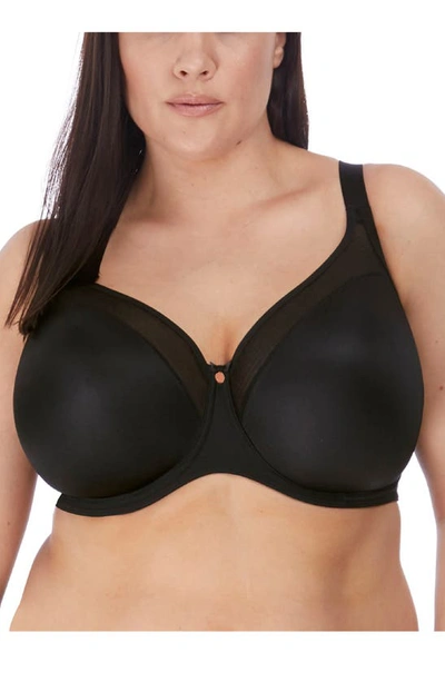 Shop Elomi Smoothing Underwire Bra In Black