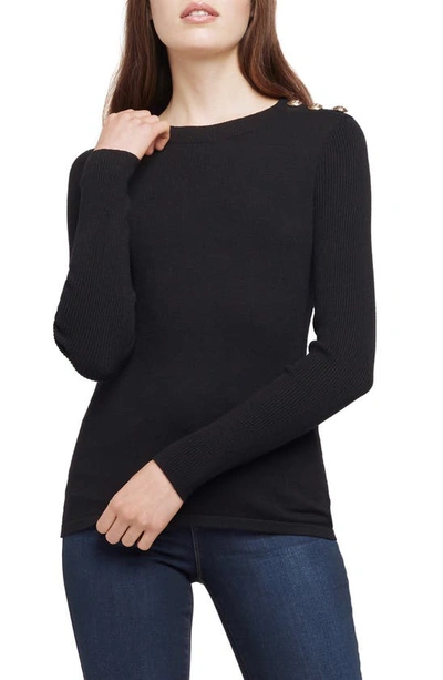 Shop L Agence Erica Pullover Sweater In Black