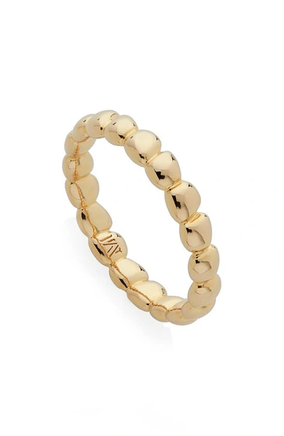 Shop Monica Vinader Nura Teardrop Eternity Ring In Yellow Gold