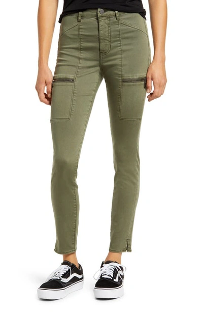 Shop Articles Of Society Carlyon Skinny Zip Cargo Pants In Pullman