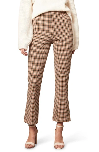 Shop Cupcakes And Cashmere Camille Plaid Ankle Pants In Camel