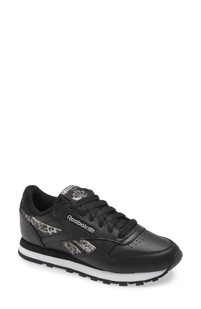 Shop Reebok Classic Leather Sneaker In Black/ White/ Silver