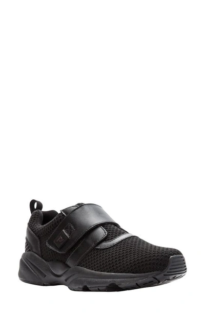 Shop Propét Stability X Strap Sneaker In Black Fabric
