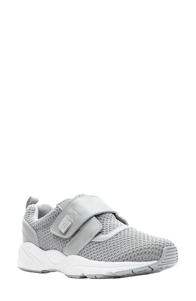 Propét Women's Stability X Strap Walking Shoe Women's Shoes In Light Grey Fabric