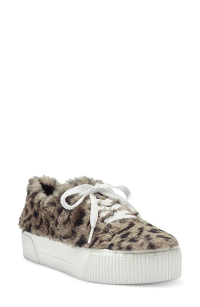 Shop Jessica Simpson Edda Platform Sneaker In Natural Leopard Print