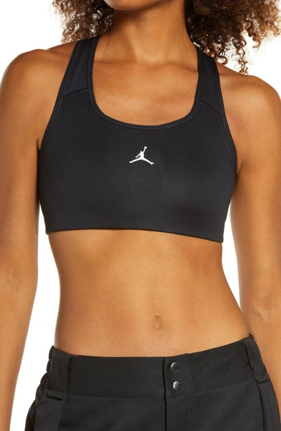 Shop Jordan Jumpman Sports Bra In Black/ White