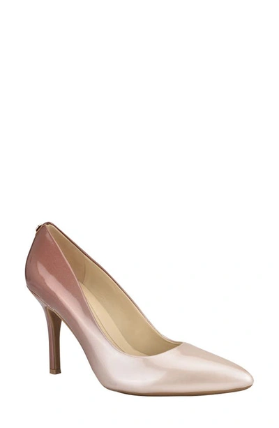 Shop Nine West Fifth Pointed Toe Pump In Rosegold Ombre