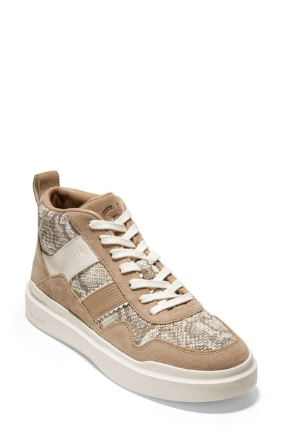 Shop Cole Haan Grandpro Rally Sneaker In Glass Snake Print Suede