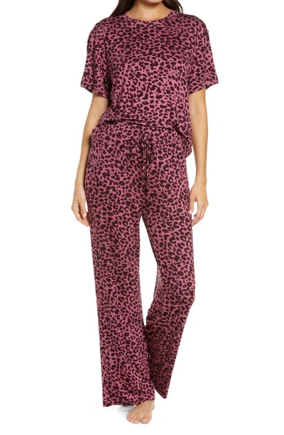 Shop Honeydew Intimates All American Pajamas In Aquarius Leopard