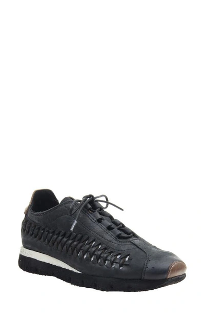 Shop Otbt Nebula Sneaker In Black Leather