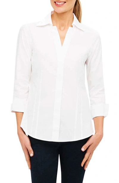 Shop Foxcroft Taylor Fitted Non-iron Shirt In White