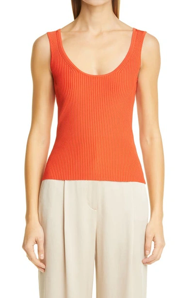 Shop Zimmermann The Lovestruck Ribbed Tank In Red