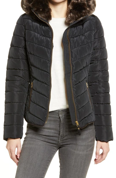 Joules gosway chevron quilt padded coat with hood online