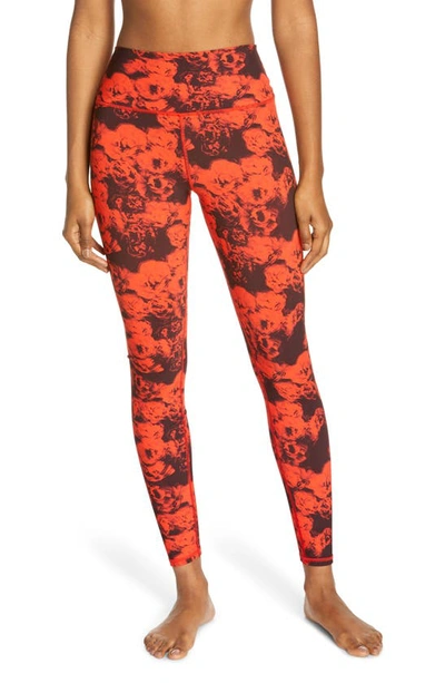 Alo Yoga Roses High Waist Leggings In Cherry