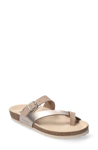 Shop Mephisto Nalia Slide Sandal In Light Taupe Leather