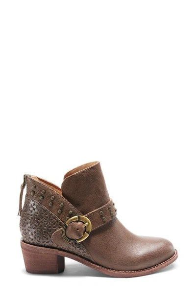 Halsa Footwear Melania Bootie In Taupe Leather