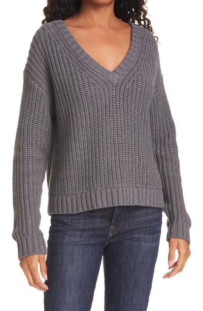 Shop Atm Anthony Thomas Melillo Cotton & Cashmere Sweater In Heather Charcoal