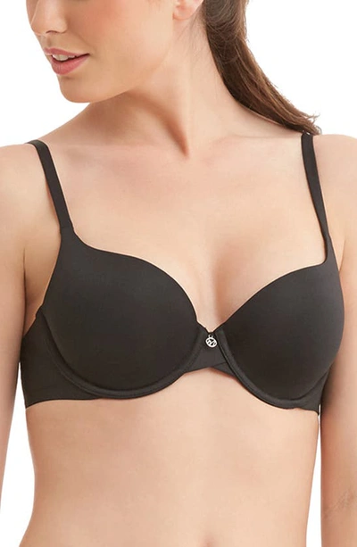 Shop Montelle Intimates Pure Demi T-shirt Bra In Black