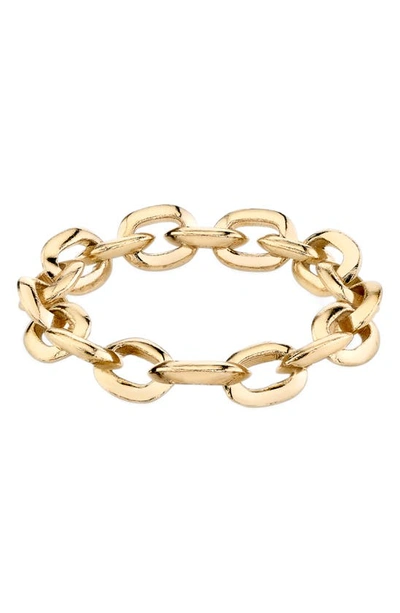 Shop Lizzie Mandler Fine Jewelry Chain Link Ring In Yellow Gold