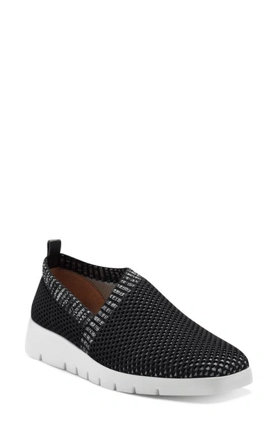 Shop Corso Como Issani Wedge Sneaker In Issani Black Textile