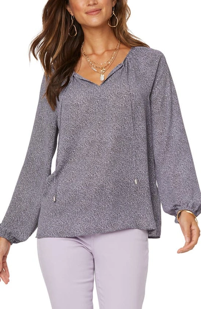 Shop Nydj Peasant Blouse In Willow Brook