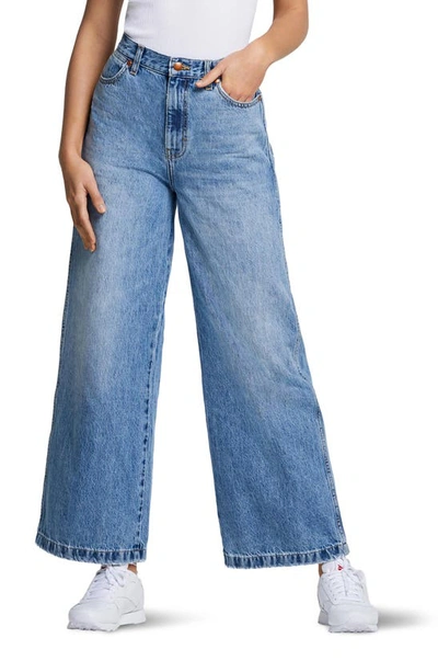 Shop Wrangler High Waist Wide Leg Jeans In Sunny