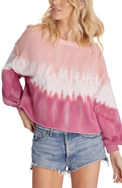 Shop Wildfox Olivia Sweatshirt In Ruby Dove Dye