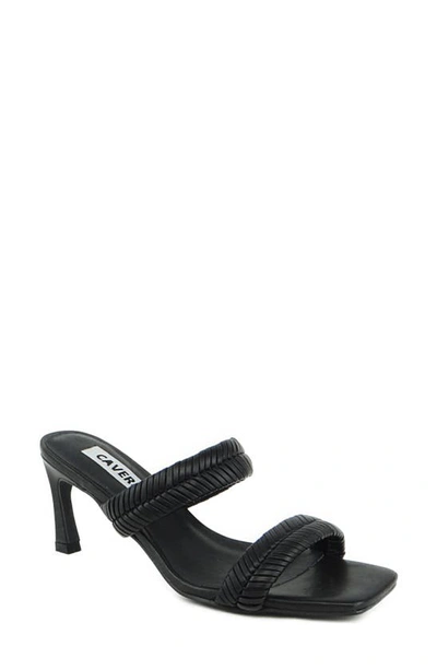 Shop Caverley Double Strap Slide Sandal In Black