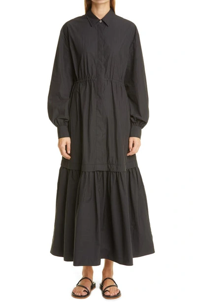 Shop Co Long Sleeve Tiered Dress In Black