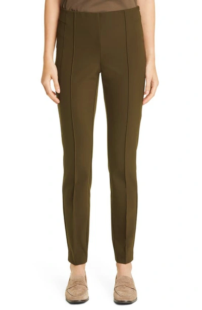 Shop Lafayette 148 Gramercy Acclaimed Stretch Pants In Garland Green