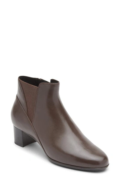 Shop Aravon Career Chelsea Boot In Brown Leather