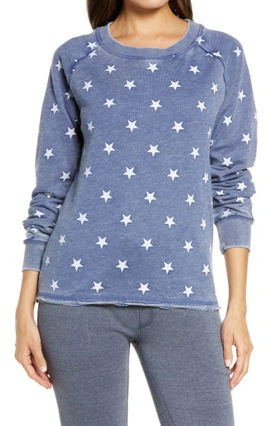 Shop Alternative Lazy Day Sweatshirt In Navy Stars