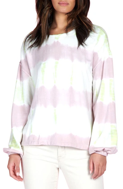 Shop Sanctuary Perfect Tie Dye Sweatshirt In Pink Lime